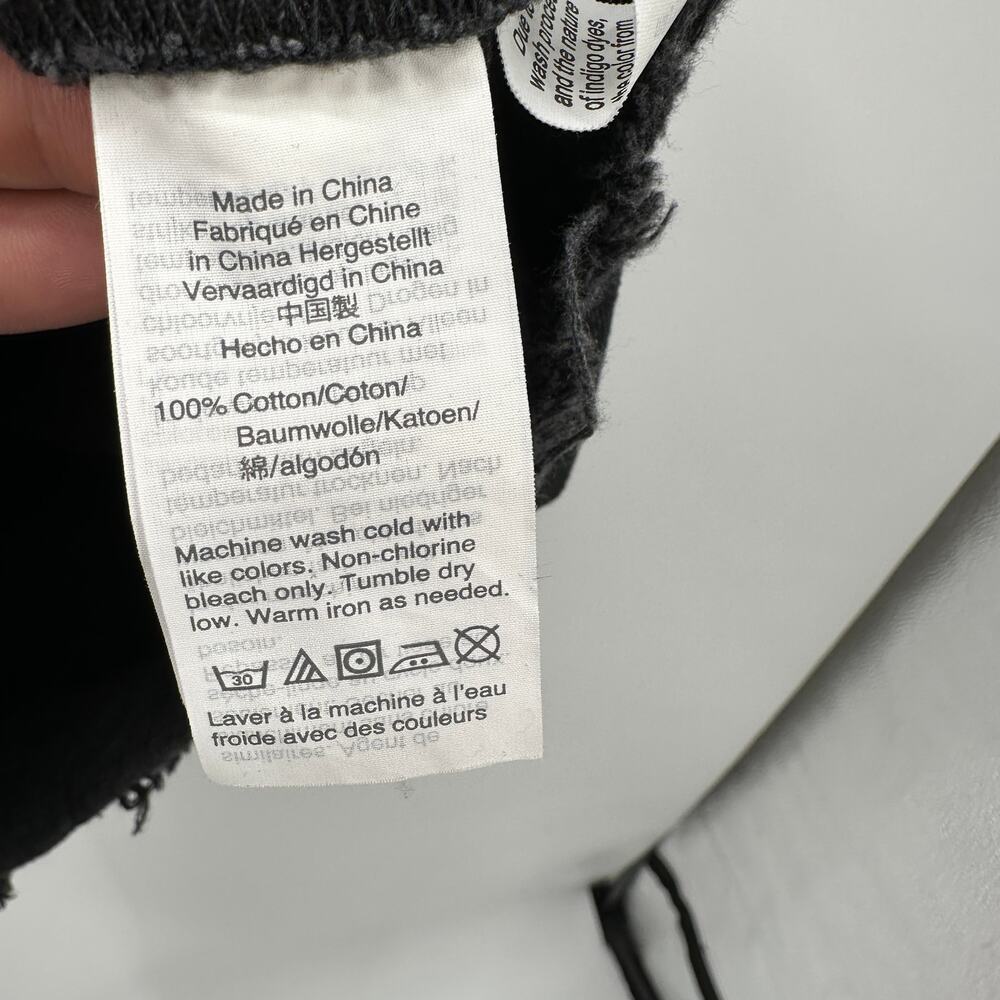 MADEWELL McCarren Raw-Hem Jean Skirt in Washed Black G5523 // 28 - Picture 8 of 12